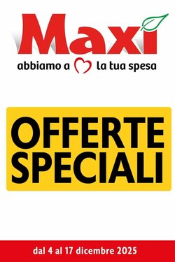 Volantino promozionale Maxi Supermercati  valide dal 04/12/2025