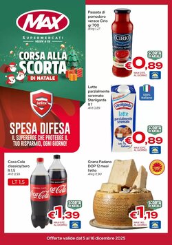 Volantino promozionale MAX Supermercati valide dal 05/12/2025