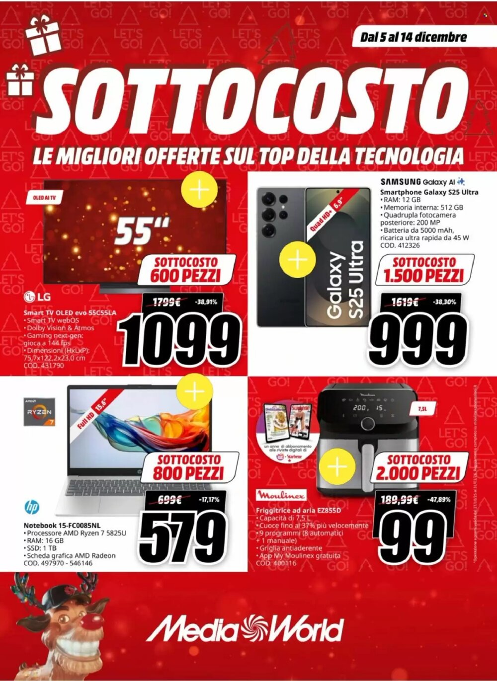 Volantino promozionale MediaWorld  valide dal 05/12/2025 - Pagina 1.