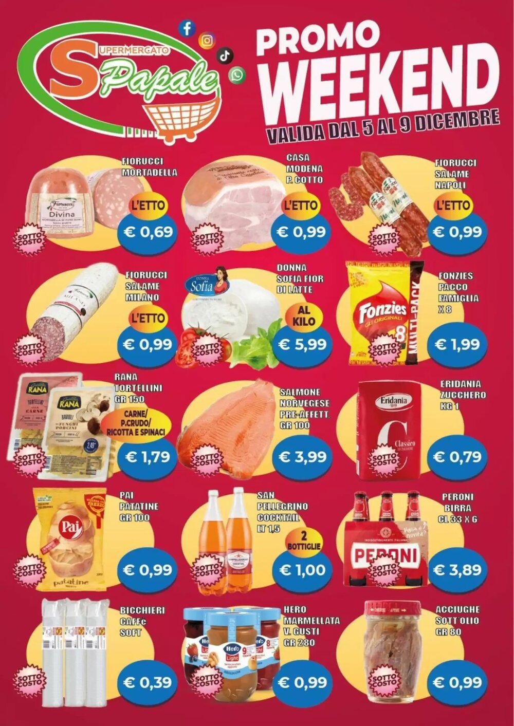 Volantino promozionale Supermercato Papale  valide dal 05/12/2025 - Pagina 1.