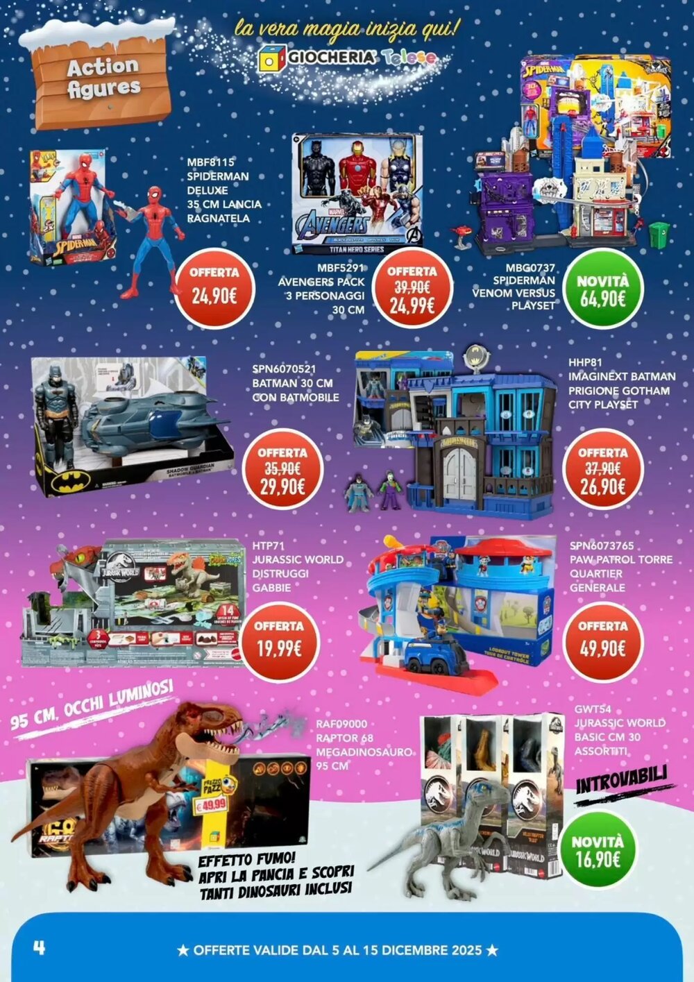 Volantino promozionale Giocheria  valide dal 05/12/2025 - Pagina 4.