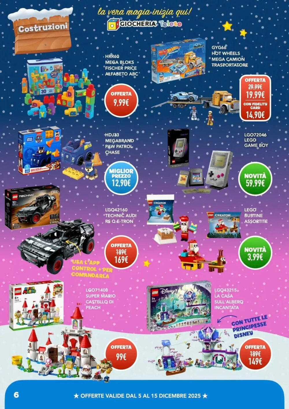 Volantino promozionale Giocheria  valide dal 05/12/2025 - Pagina 6.