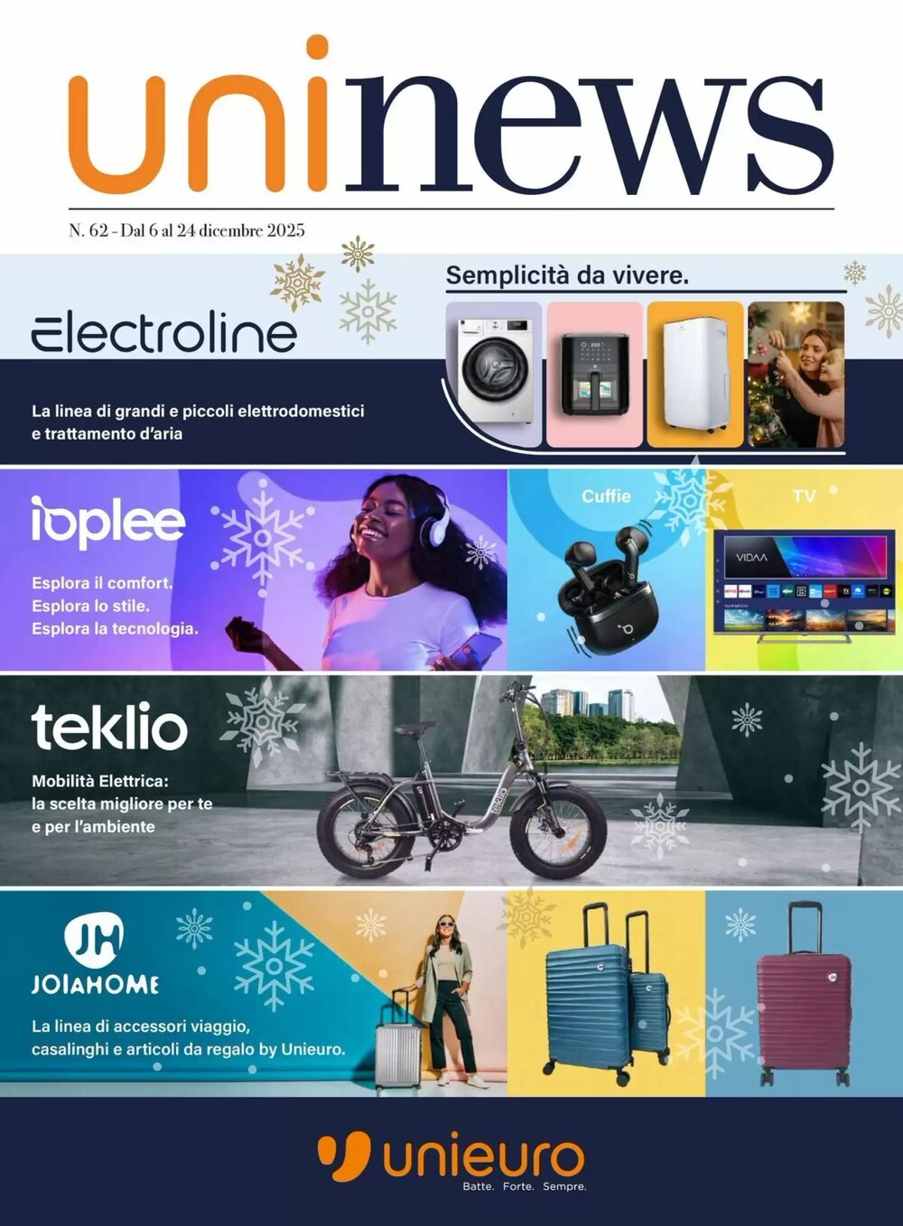 Volantino promozionale Unieuro  valide dal 06/12/2025 - Pagina 1.