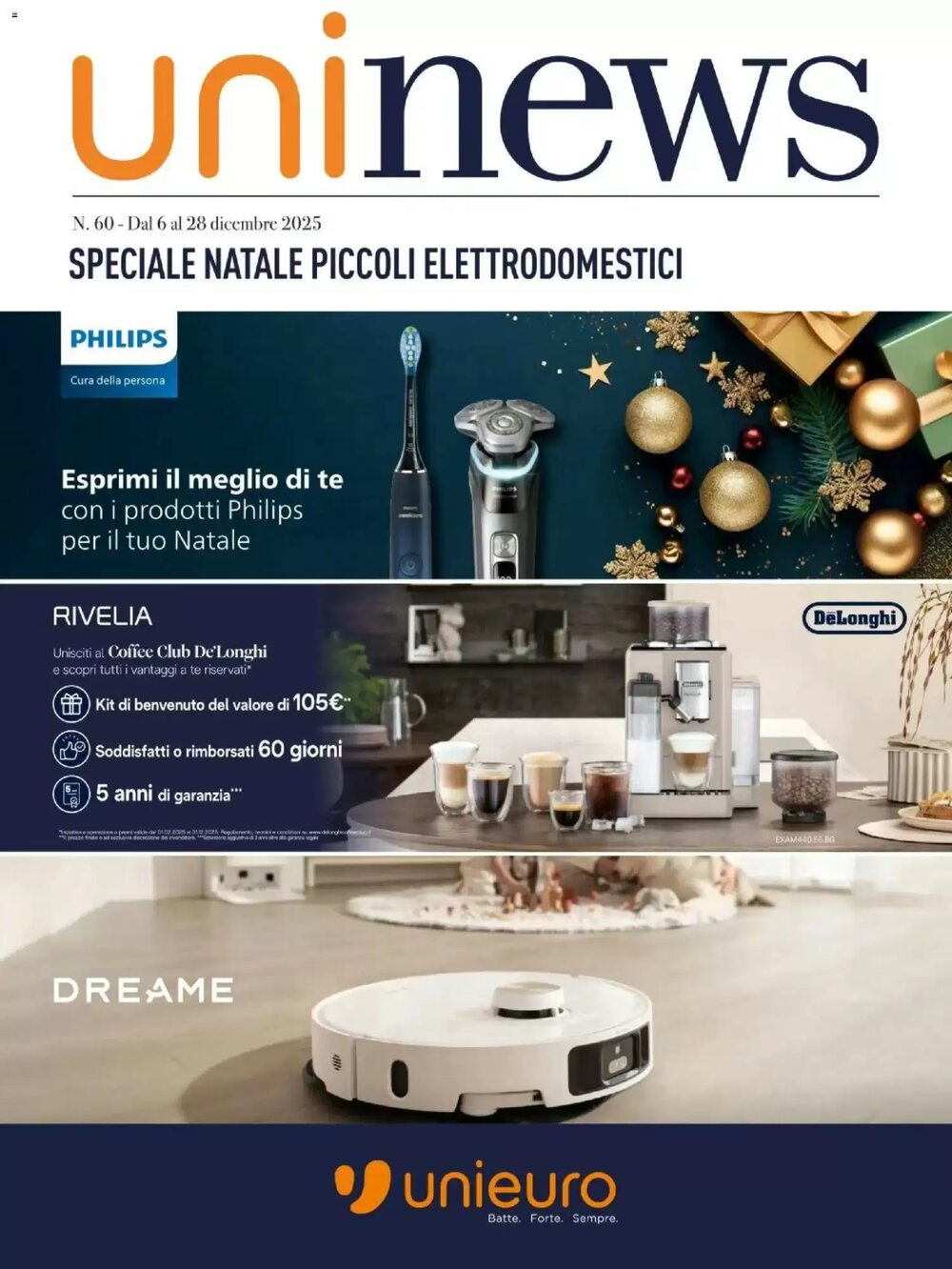 Volantino promozionale Unieuro  valide dal 06/12/2025 - Pagina 1.