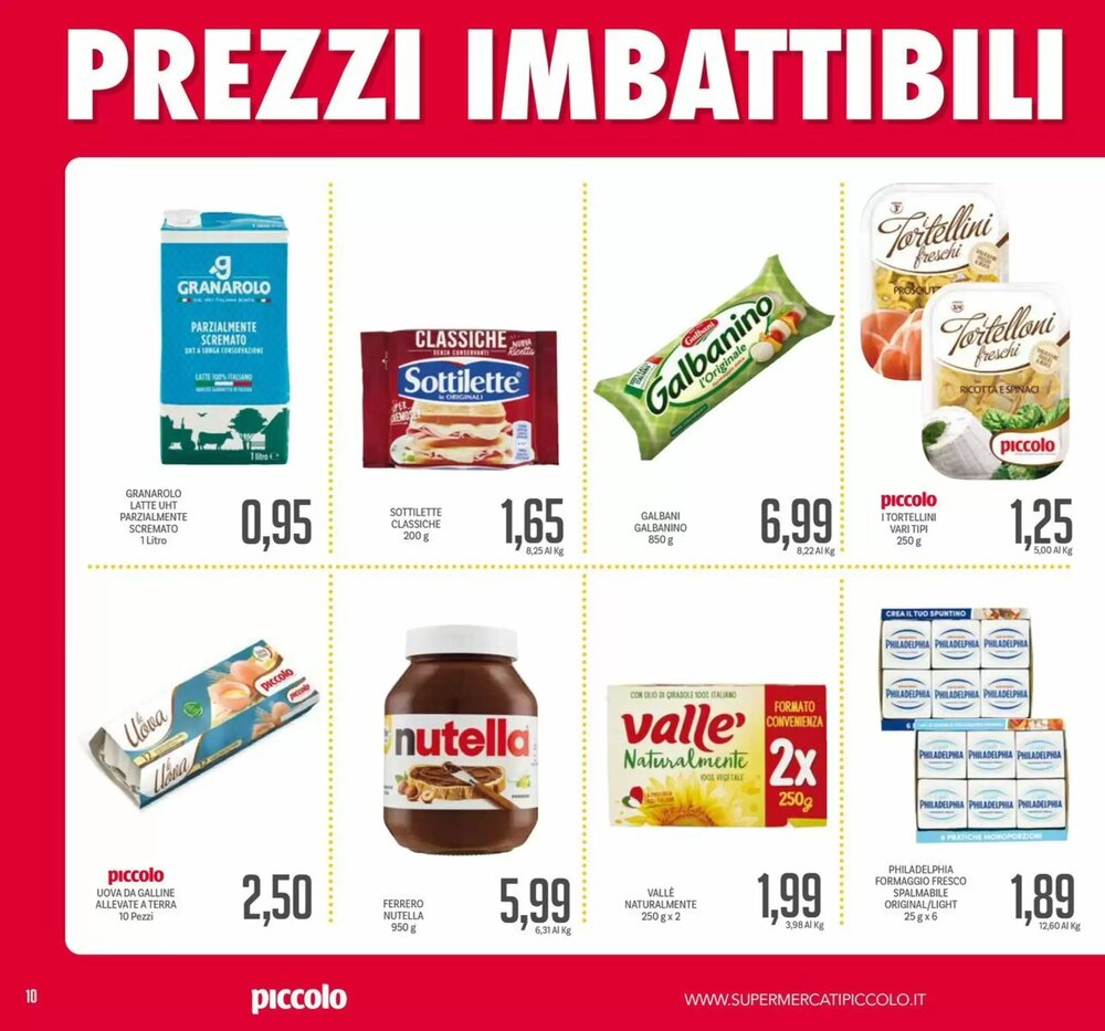 Volantino promozionale Supermercati Piccolo  valide dal 08/12/2025 - Pagina 10.