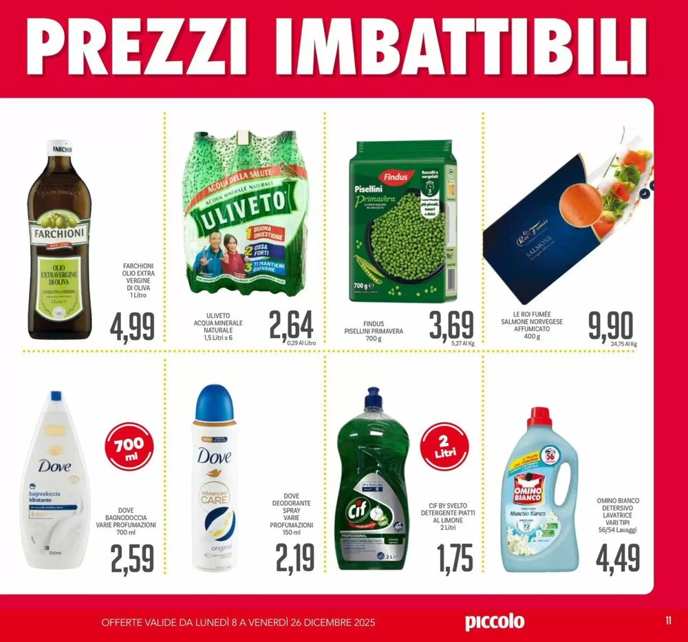 Volantino promozionale Supermercati Piccolo  valide dal 08/12/2025 - Pagina 11.