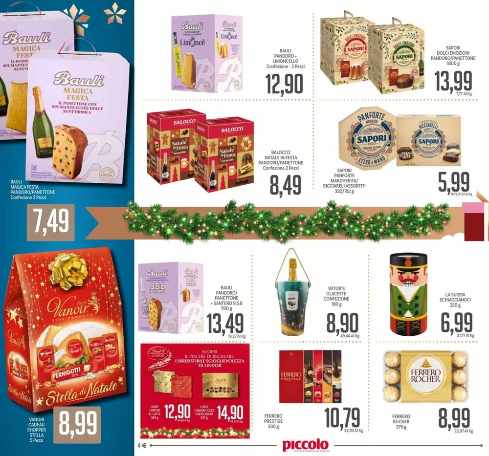 Volantino promozionale Supermercati Piccolo  valide dal 08/12/2025 - Pagina 4.
