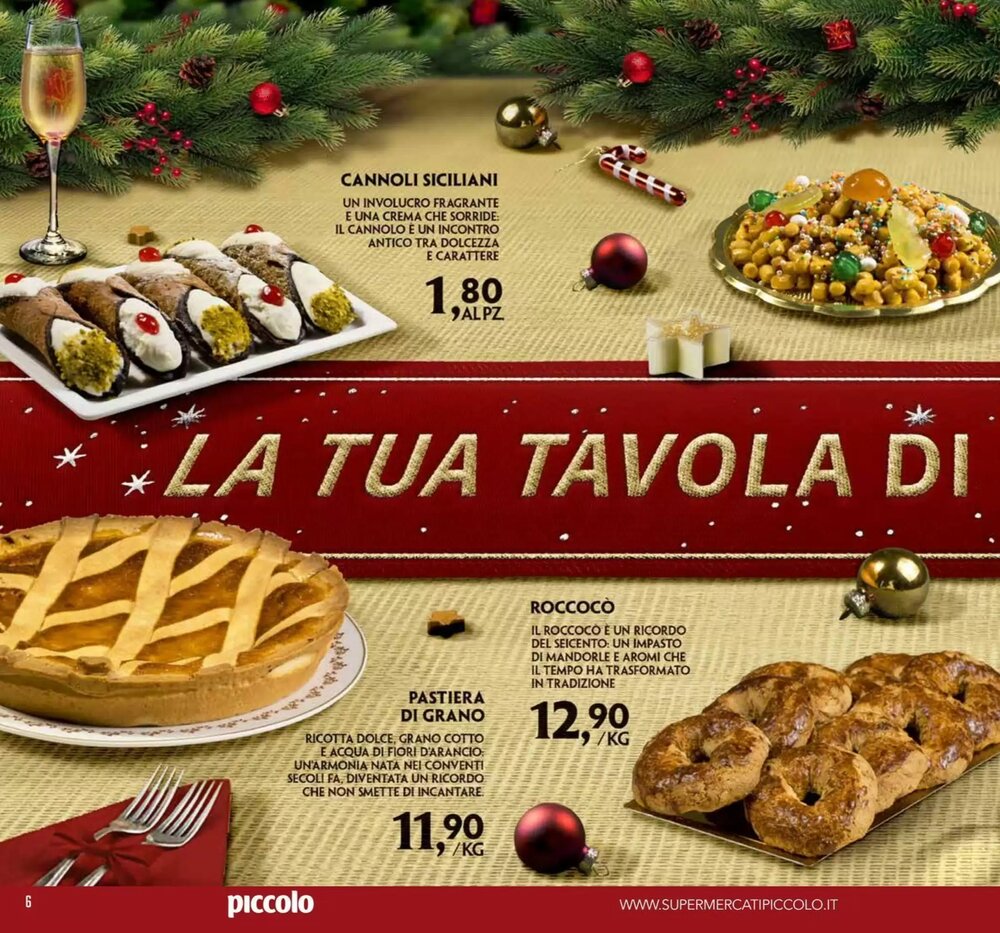 Volantino promozionale Supermercati Piccolo  valide dal 08/12/2025 - Pagina 6.