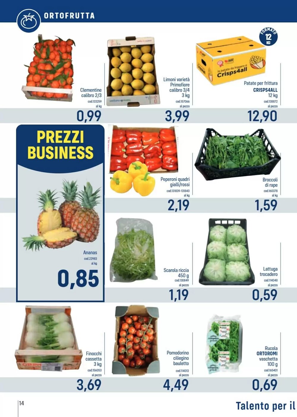 Volantino promozionale Talento Professional Store  valide dal 08/12/2025 - Pagina 14.