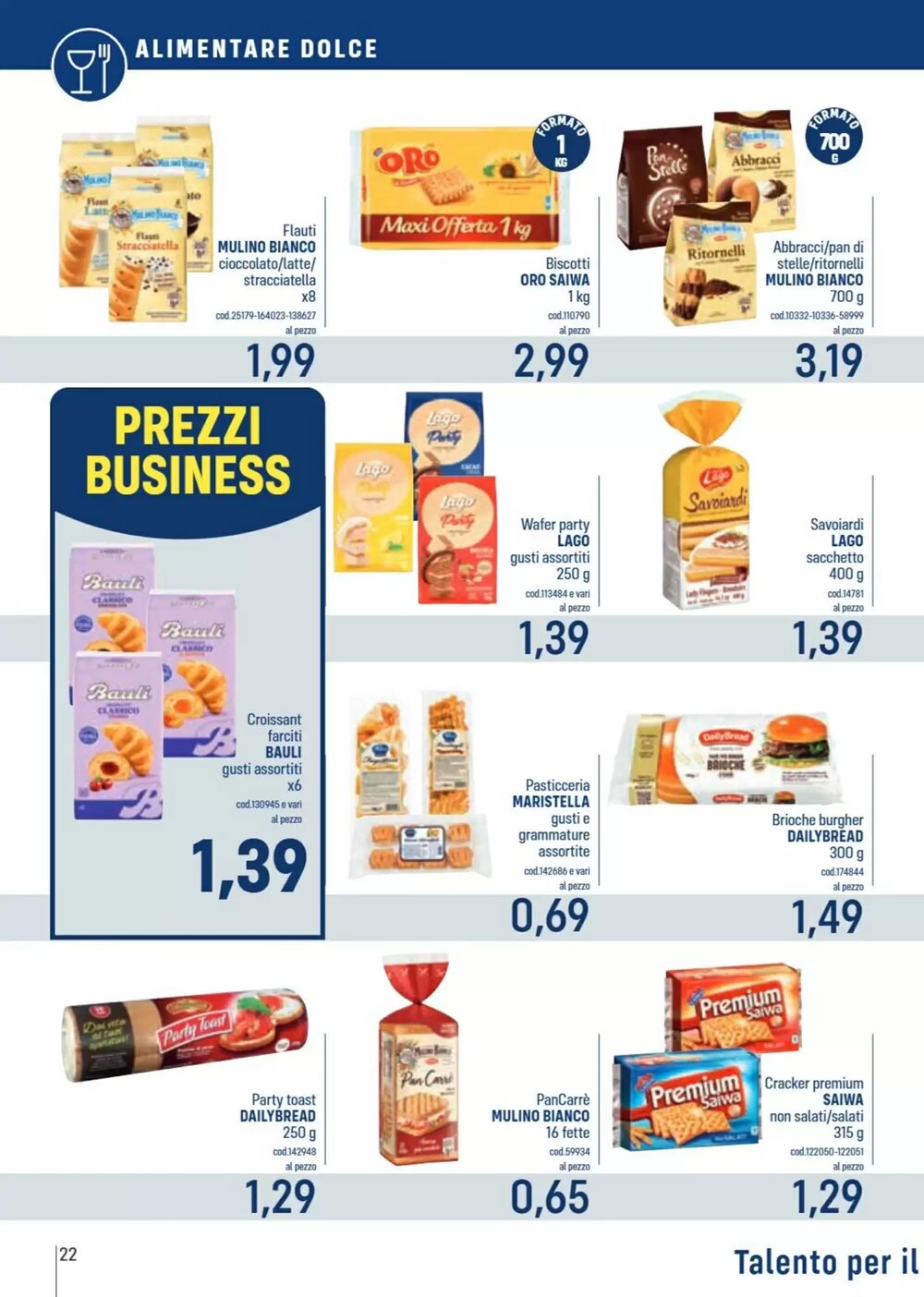 Volantino promozionale Talento Professional Store  valide dal 08/12/2025 - Pagina 22.