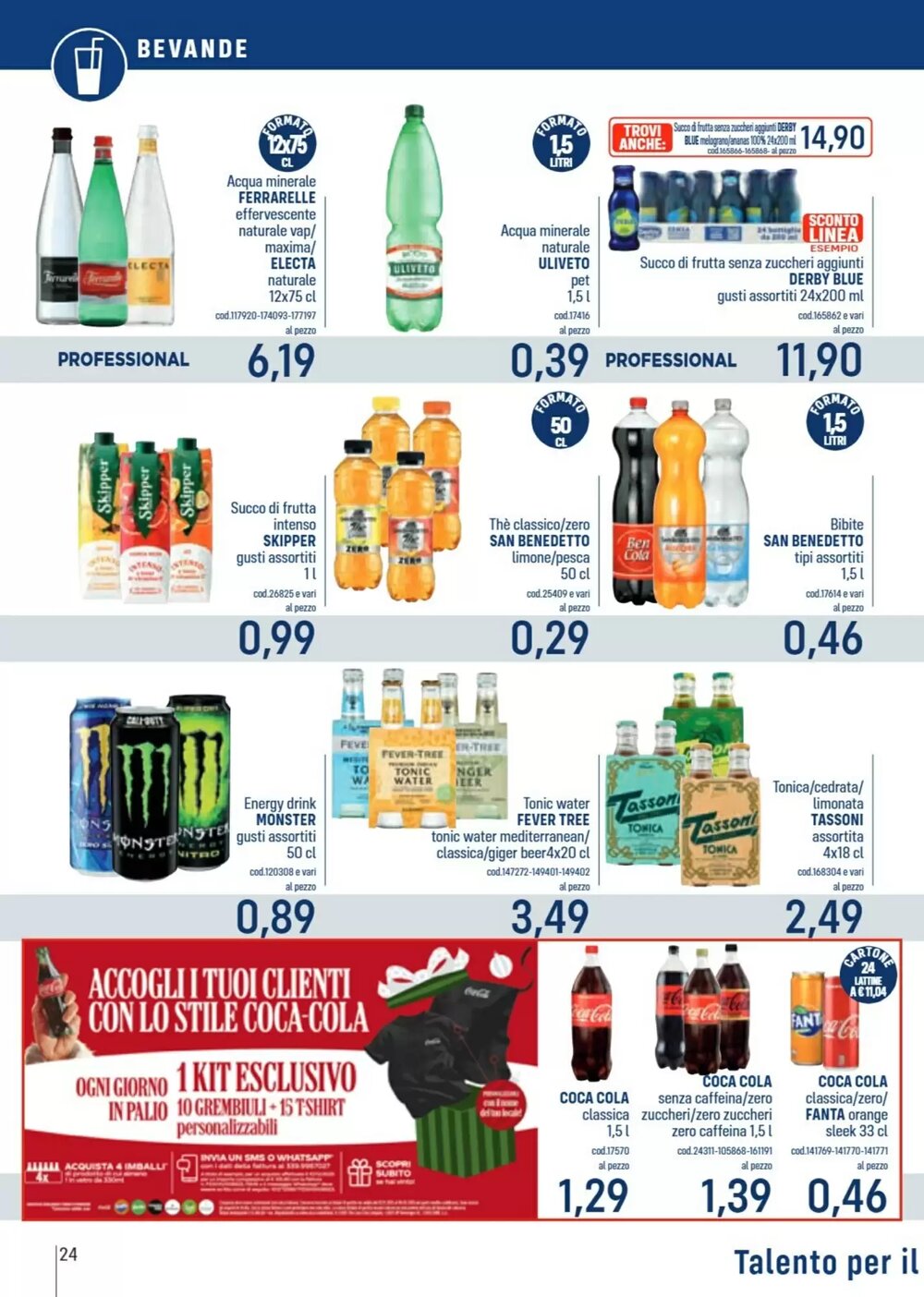 Volantino promozionale Talento Professional Store  valide dal 08/12/2025 - Pagina 24.