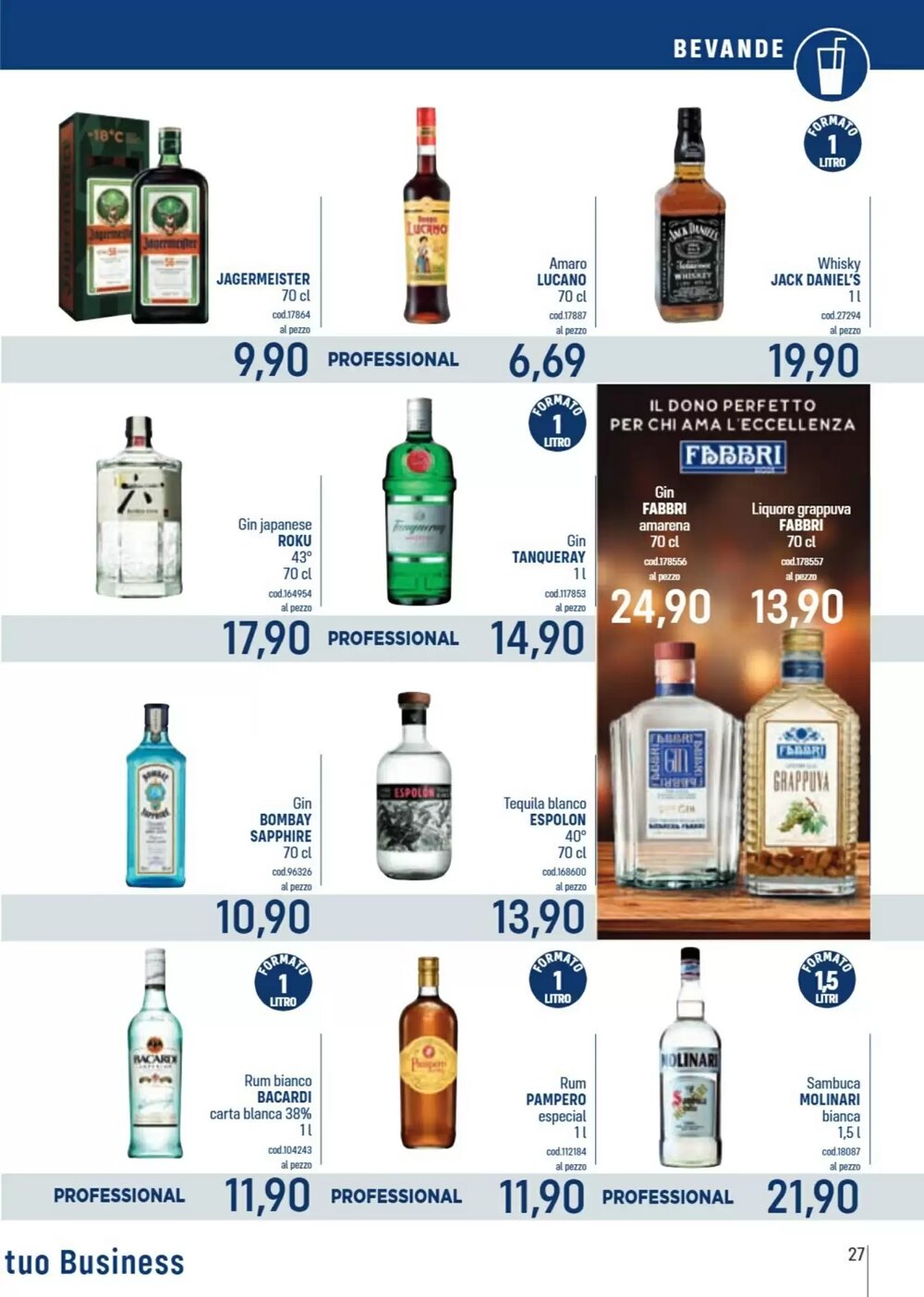 Volantino promozionale Talento Professional Store  valide dal 08/12/2025 - Pagina 27.