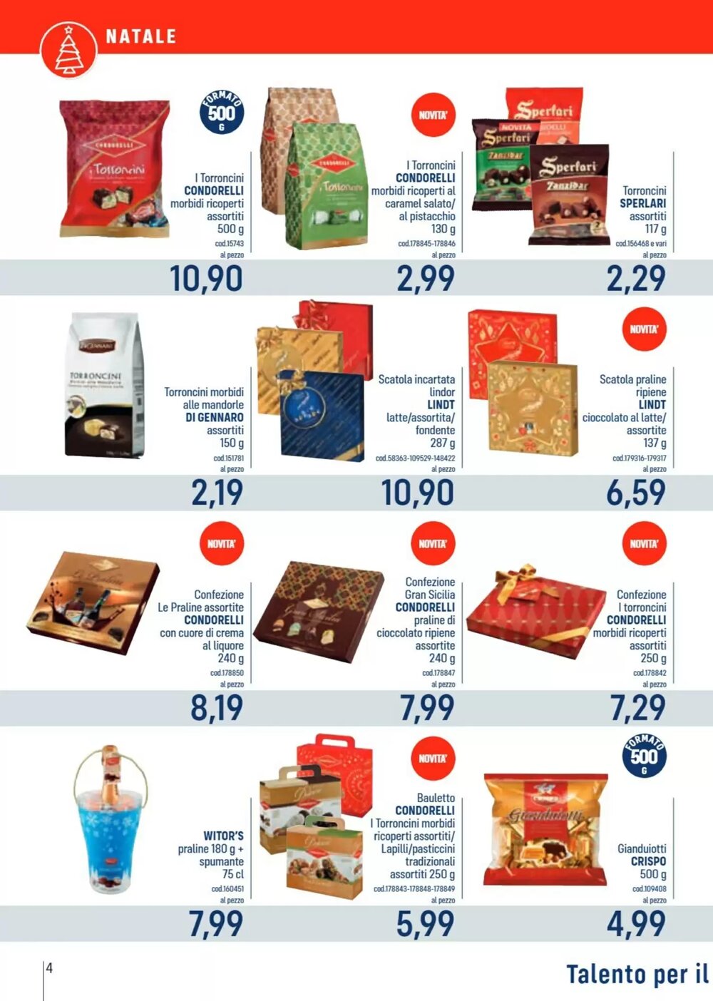 Volantino promozionale Talento Professional Store  valide dal 08/12/2025 - Pagina 4.