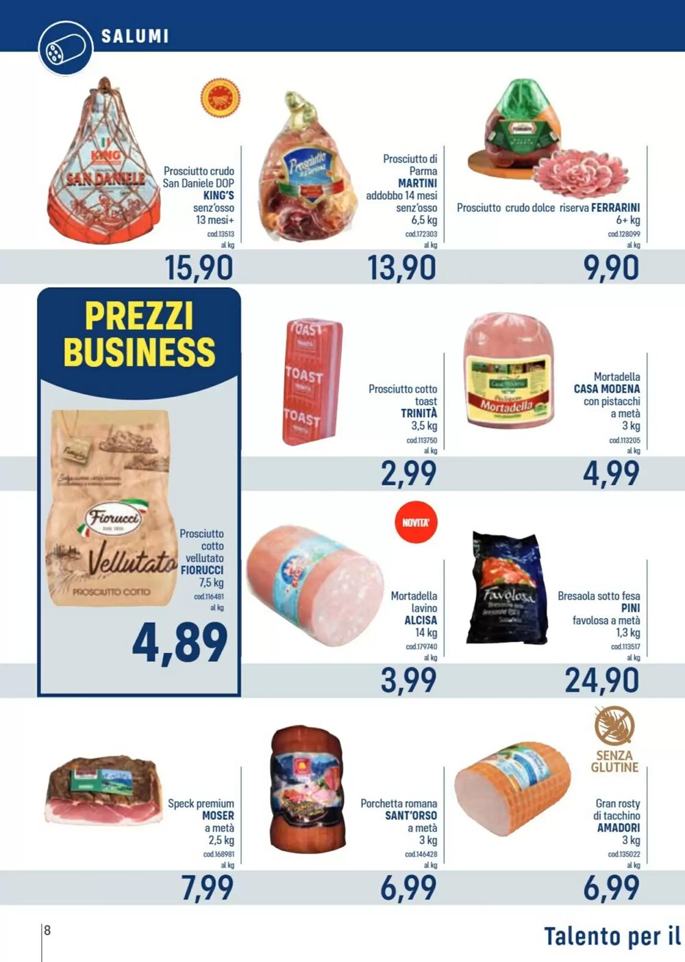 Volantino promozionale Talento Professional Store  valide dal 08/12/2025 - Pagina 8.