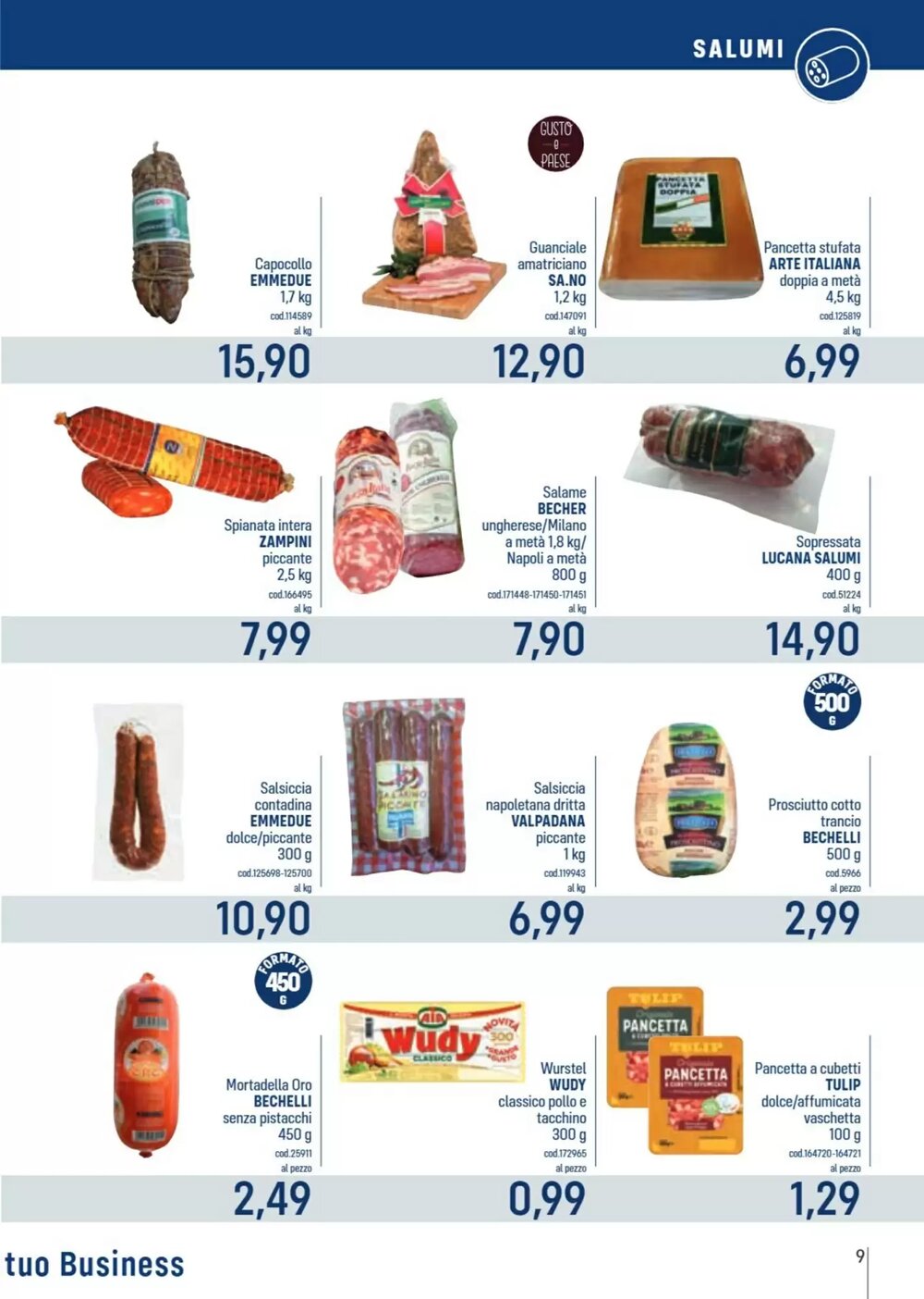 Volantino promozionale Talento Professional Store  valide dal 08/12/2025 - Pagina 9.