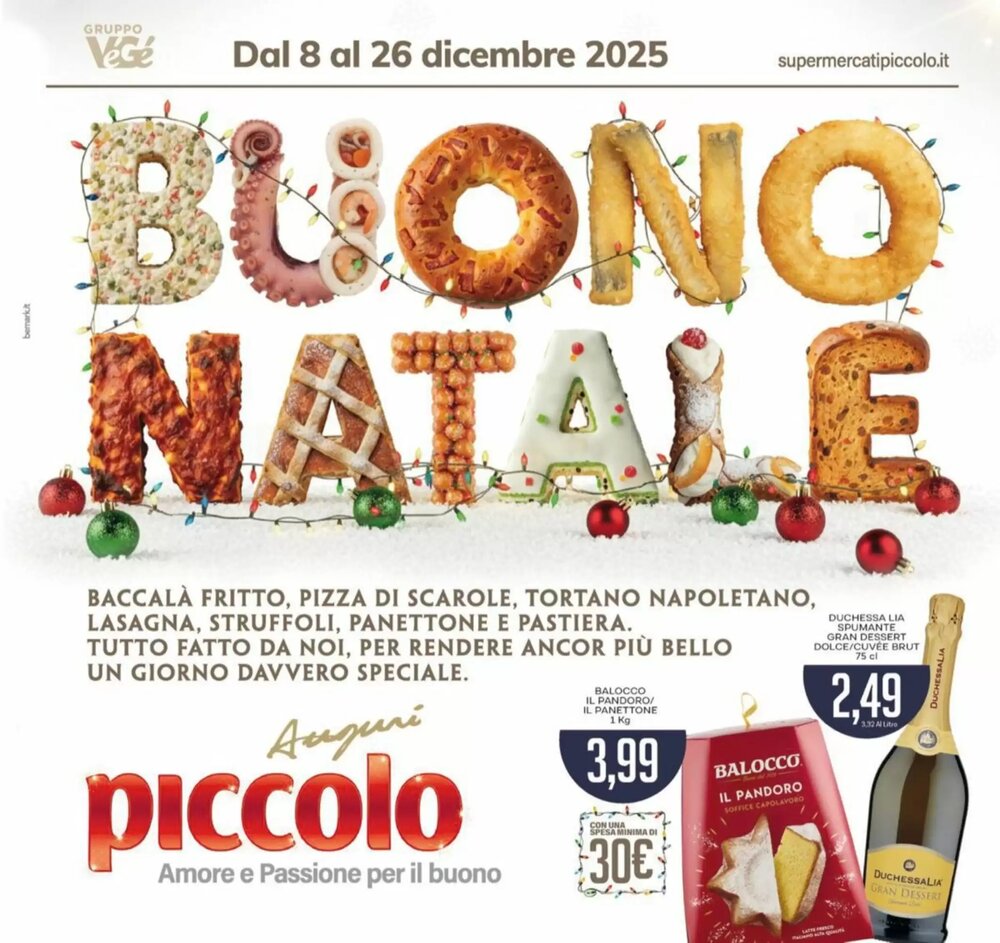 Volantino promozionale Supermercati Visotto  valide dal 08/12/2025 - Pagina 1.