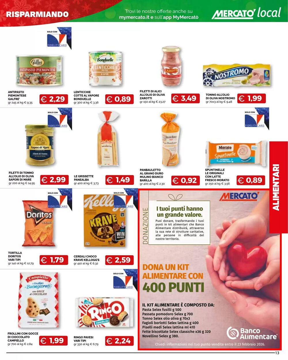 Volantino promozionale Mercatò  valide dal 09/12/2025 - Pagina 13.