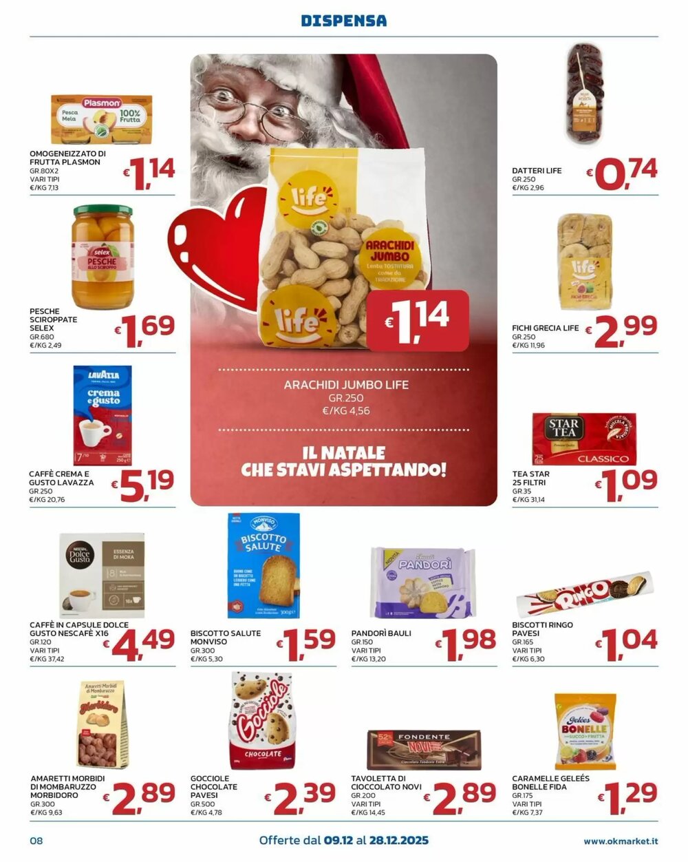 Volantino promozionale Ok Market  valide dal 09/12/2025 - Pagina 8.