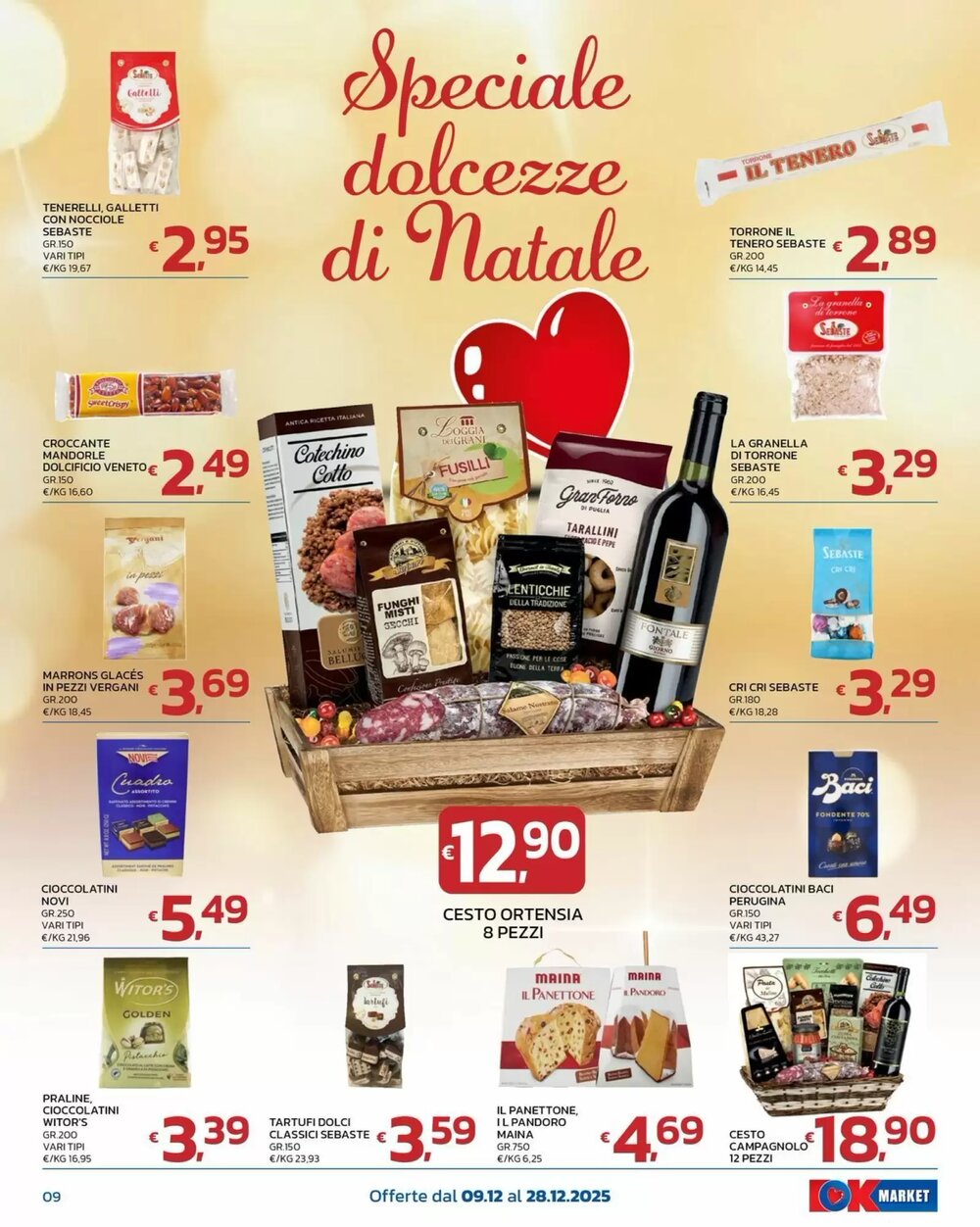 Volantino promozionale Ok Market  valide dal 09/12/2025 - Pagina 9.