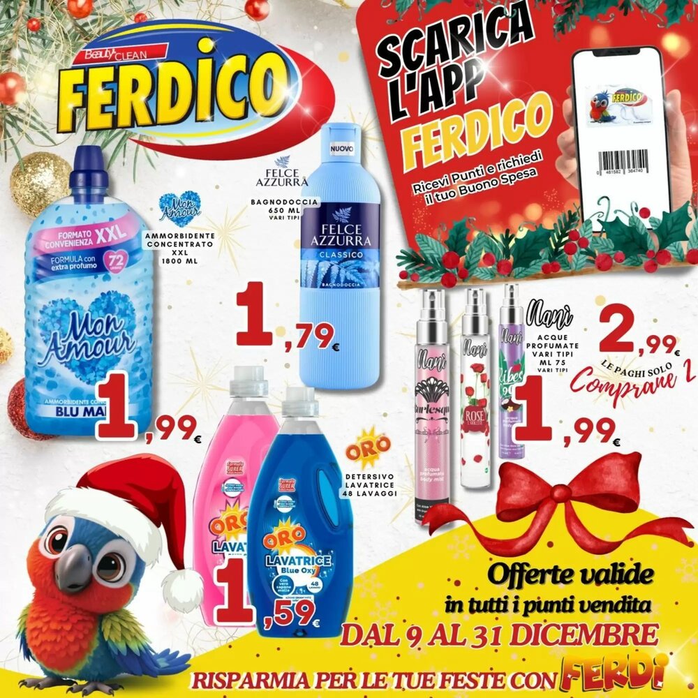 Volantino promozionale Ferdico  valide dal 09/12/2025 - Pagina 1.