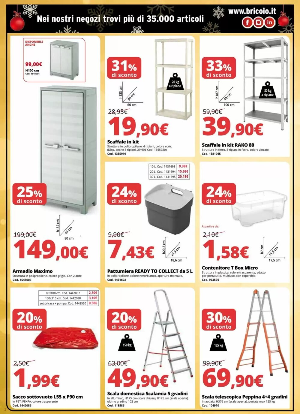 Volantino promozionale Brico Io  valide dal 09/12/2025 - Pagina 2.