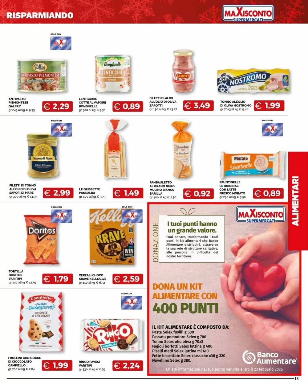 Volantino promozionale Maxisconto  valide dal 09/12/2025 - Pagina 13.