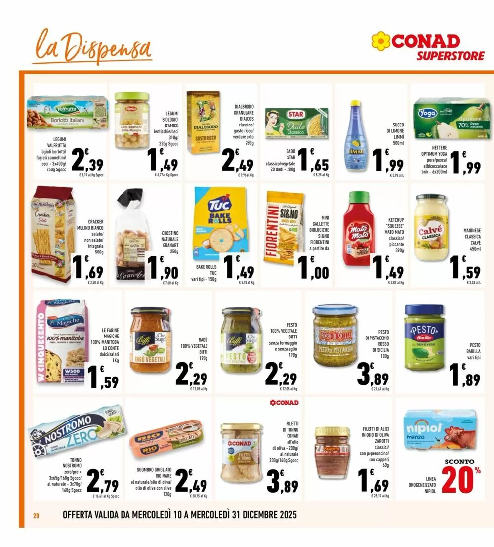 Volantino promozionale Conad Superstore  valide dal 10/12/2025 - Pagina 20.