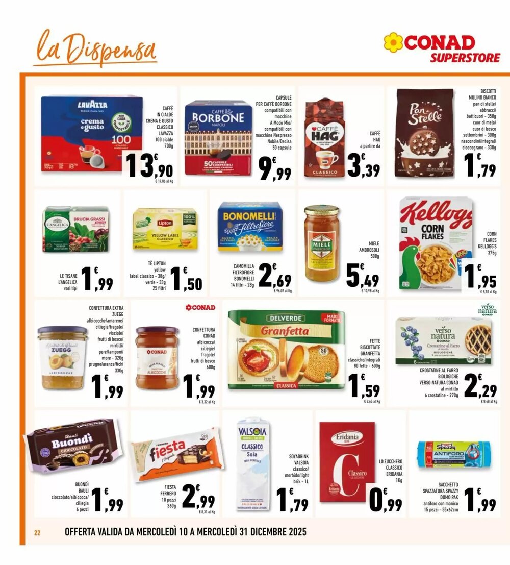 Volantino promozionale Conad Superstore  valide dal 10/12/2025 - Pagina 22.
