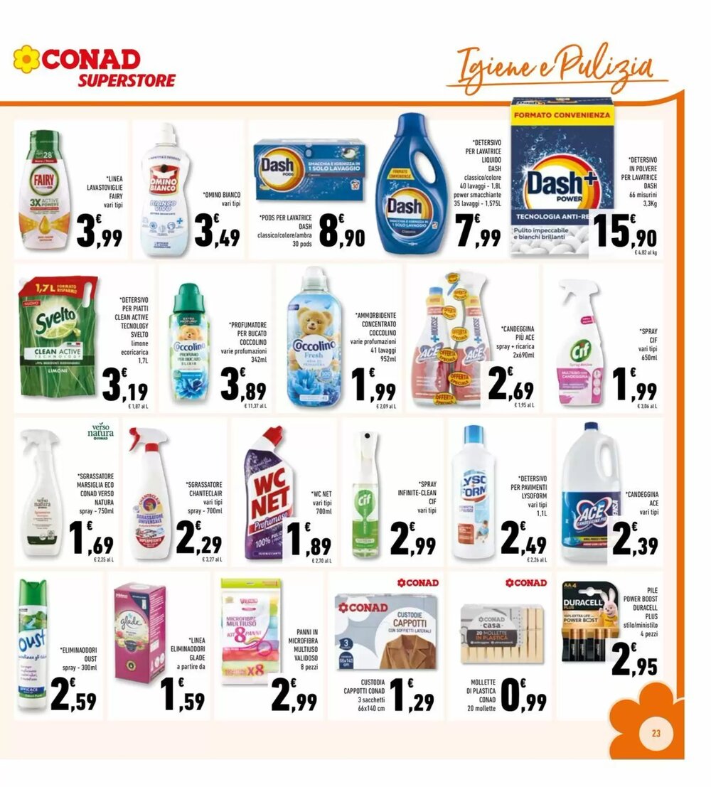 Volantino promozionale Conad Superstore  valide dal 10/12/2025 - Pagina 23.