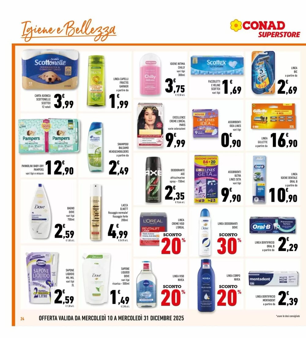 Volantino promozionale Conad Superstore  valide dal 10/12/2025 - Pagina 24.