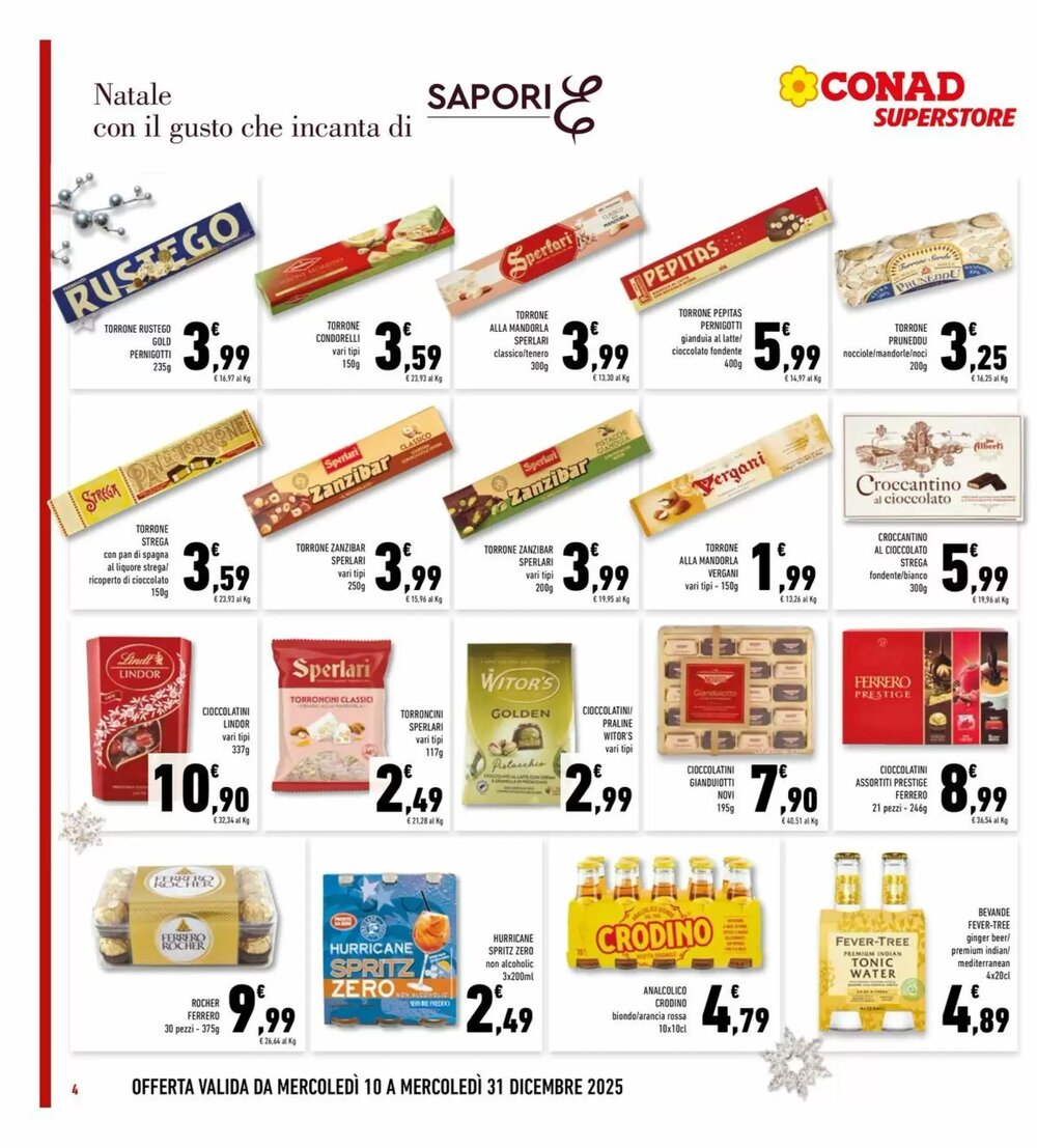 Volantino promozionale Conad Superstore  valide dal 10/12/2025 - Pagina 4.