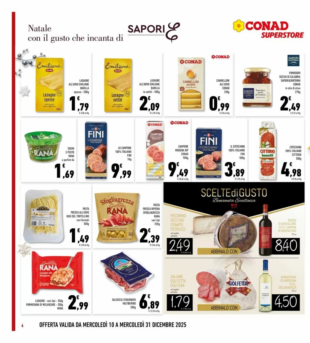 Volantino promozionale Conad Superstore  valide dal 10/12/2025 - Pagina 6.