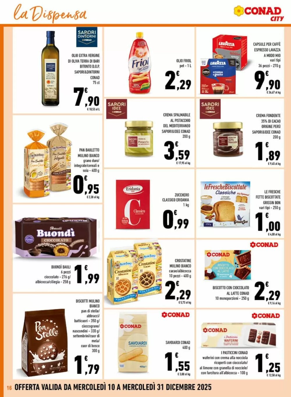 Volantino promozionale Conad City  valide dal 10/12/2025 - Pagina 16.