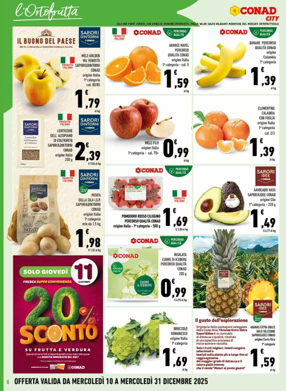 Volantino promozionale Conad City  valide dal 10/12/2025 - Pagina 8.