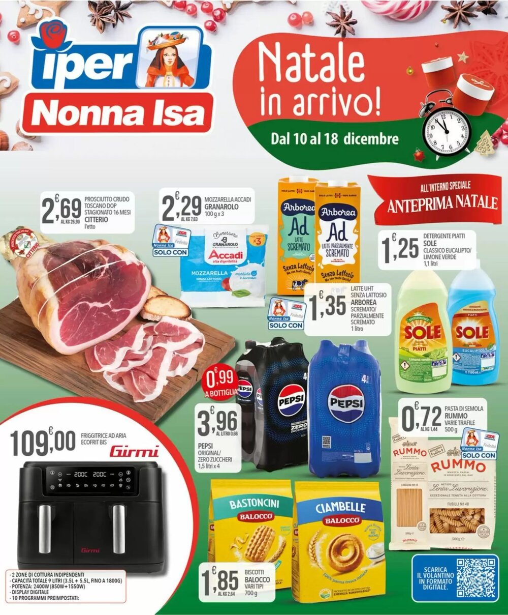 Volantino promozionale Iper Nonna Isa  valide dal 10/12/2025 - Pagina 1.