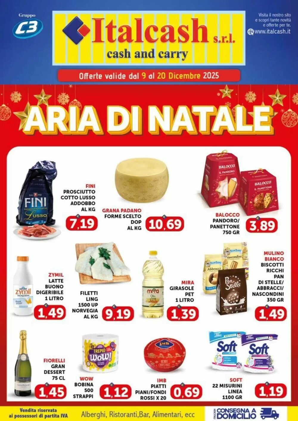 Volantino promozionale Italcash Cash & Carry  valide dal 10/12/2025 - Pagina 1.