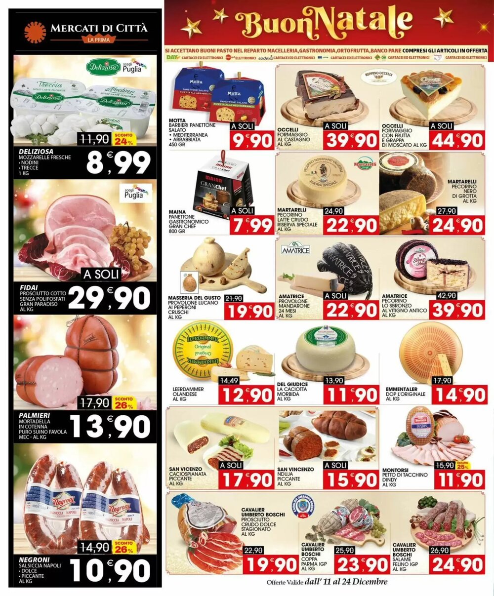 Volantino promozionale Mercati di Città La Prima  valide dal 11/12/2025 - Pagina 14.