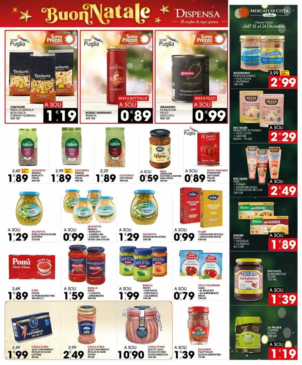 Volantino promozionale Mercati di Città La Prima  valide dal 11/12/2025 - Pagina 21.