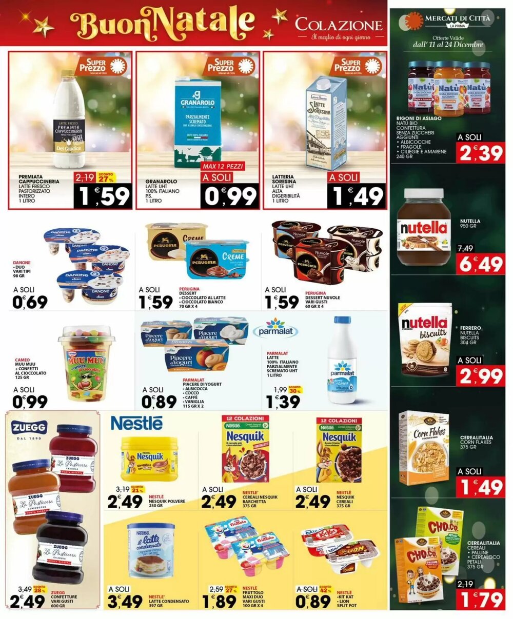 Volantino promozionale Mercati di Città La Prima  valide dal 11/12/2025 - Pagina 25.