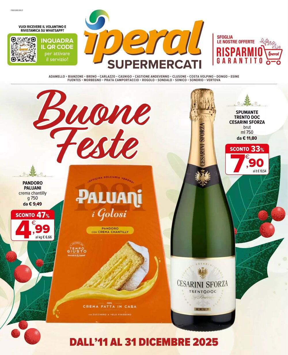 Volantino promozionale Iperal  valide dal 11/12/2025 - Pagina 1.