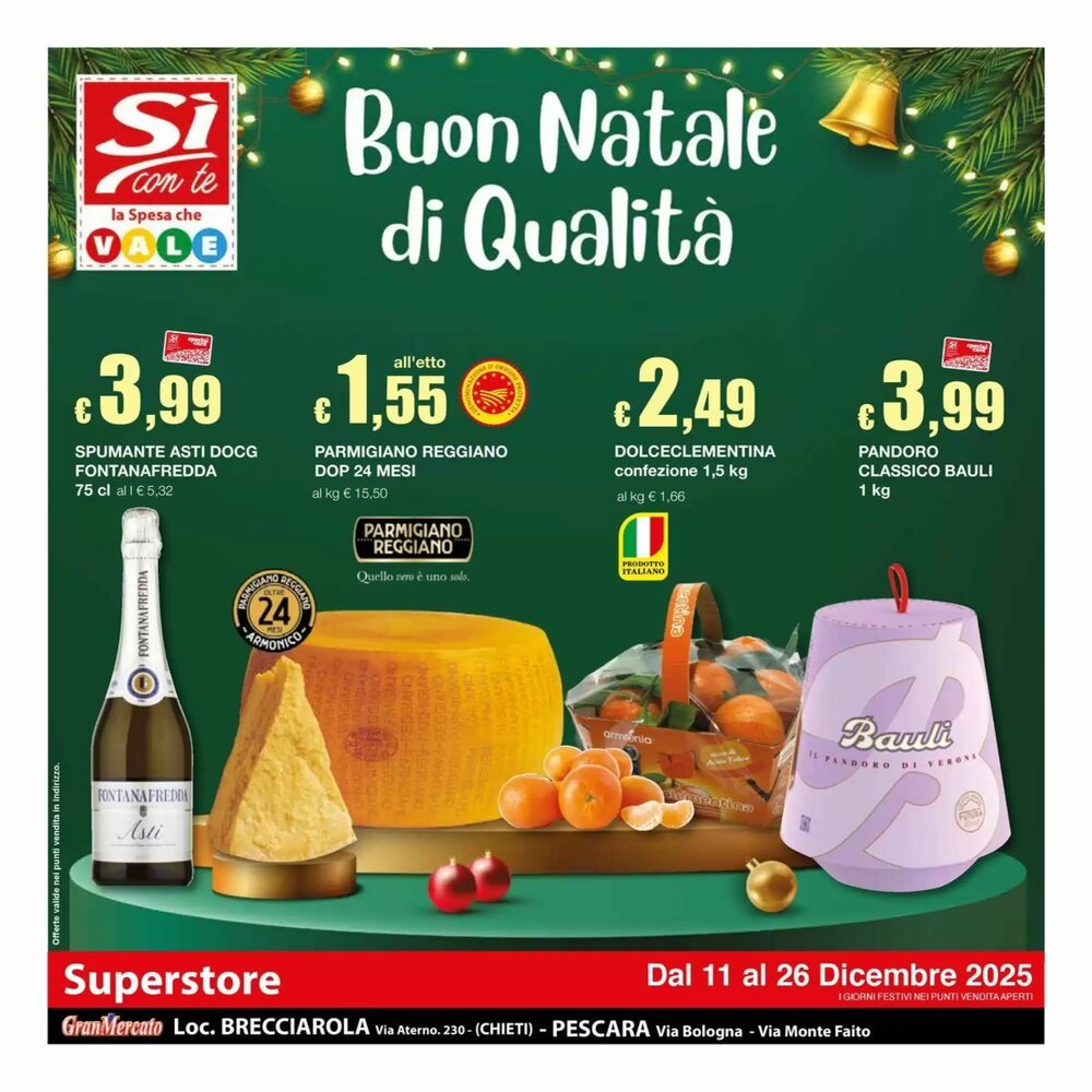 Volantino promozionale Sì con te  valide dal 11/12/2025 - Pagina 1.