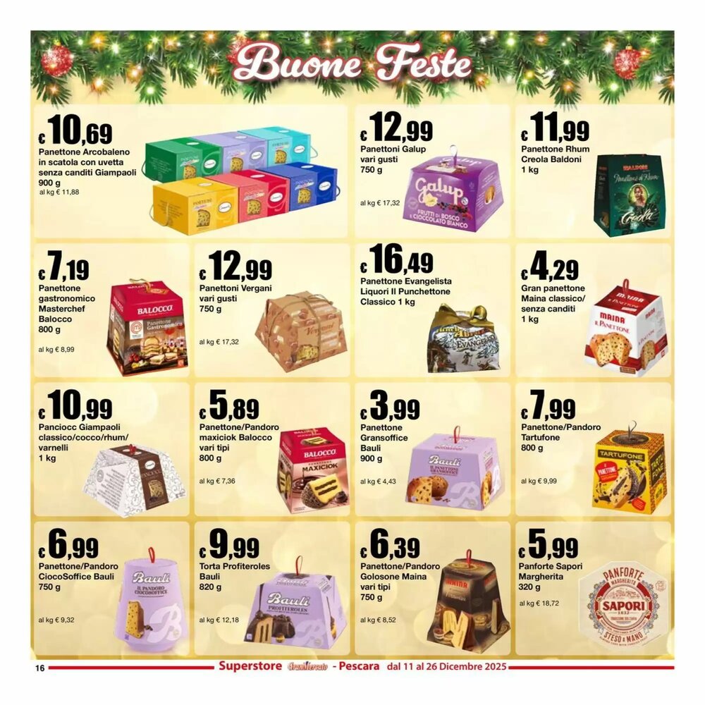 Volantino promozionale Sì con te  valide dal 11/12/2025 - Pagina 16.