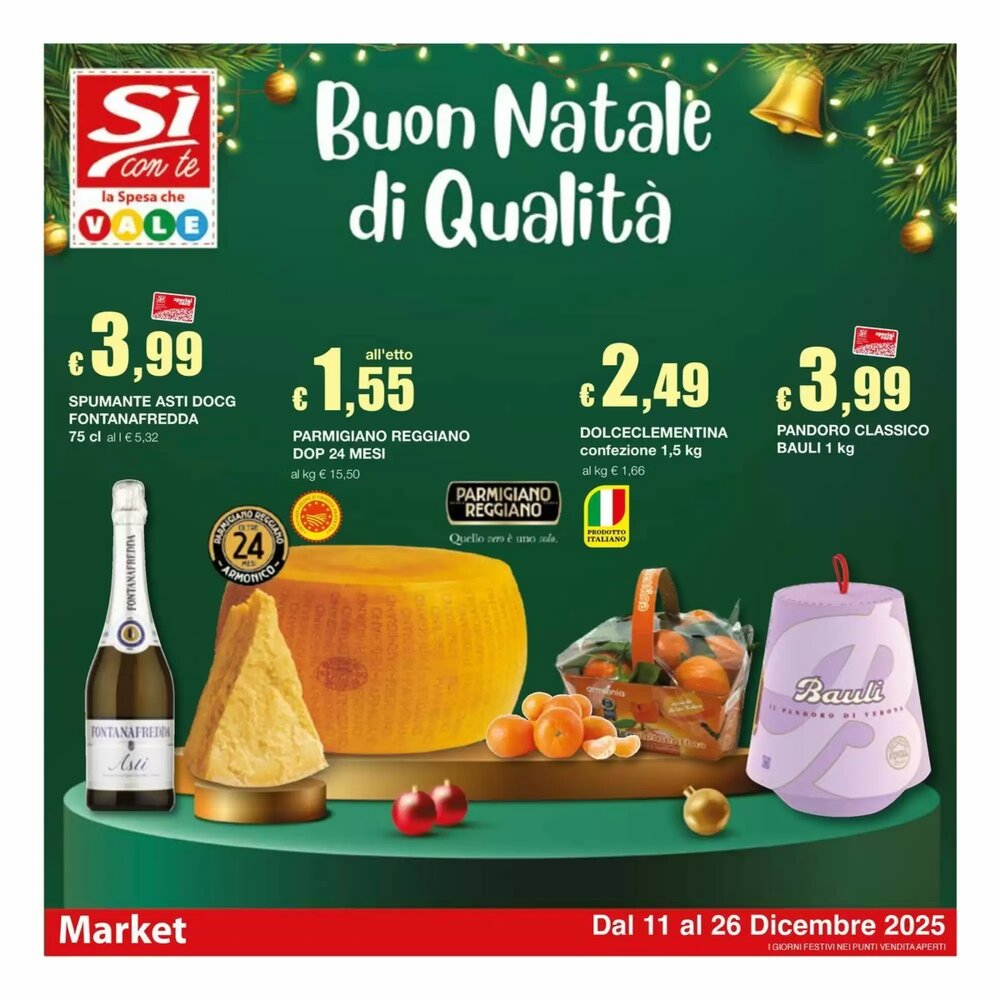 Volantino promozionale Sì con te  valide dal 11/12/2025 - Pagina 1.