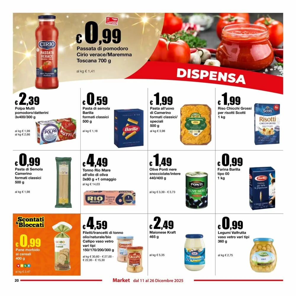 Volantino promozionale Sì con te  valide dal 11/12/2025 - Pagina 20.