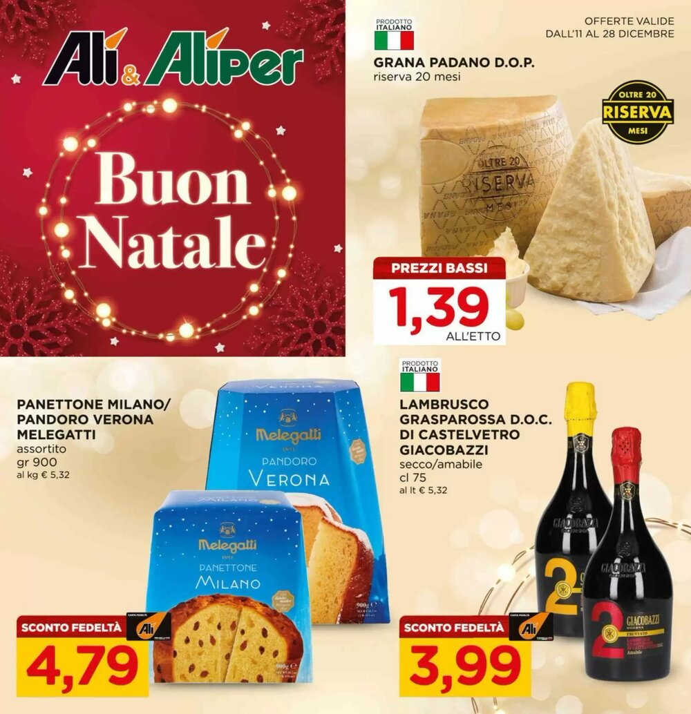 Volantino promozionale Alì  valide dal 11/12/2025 - Pagina 1.