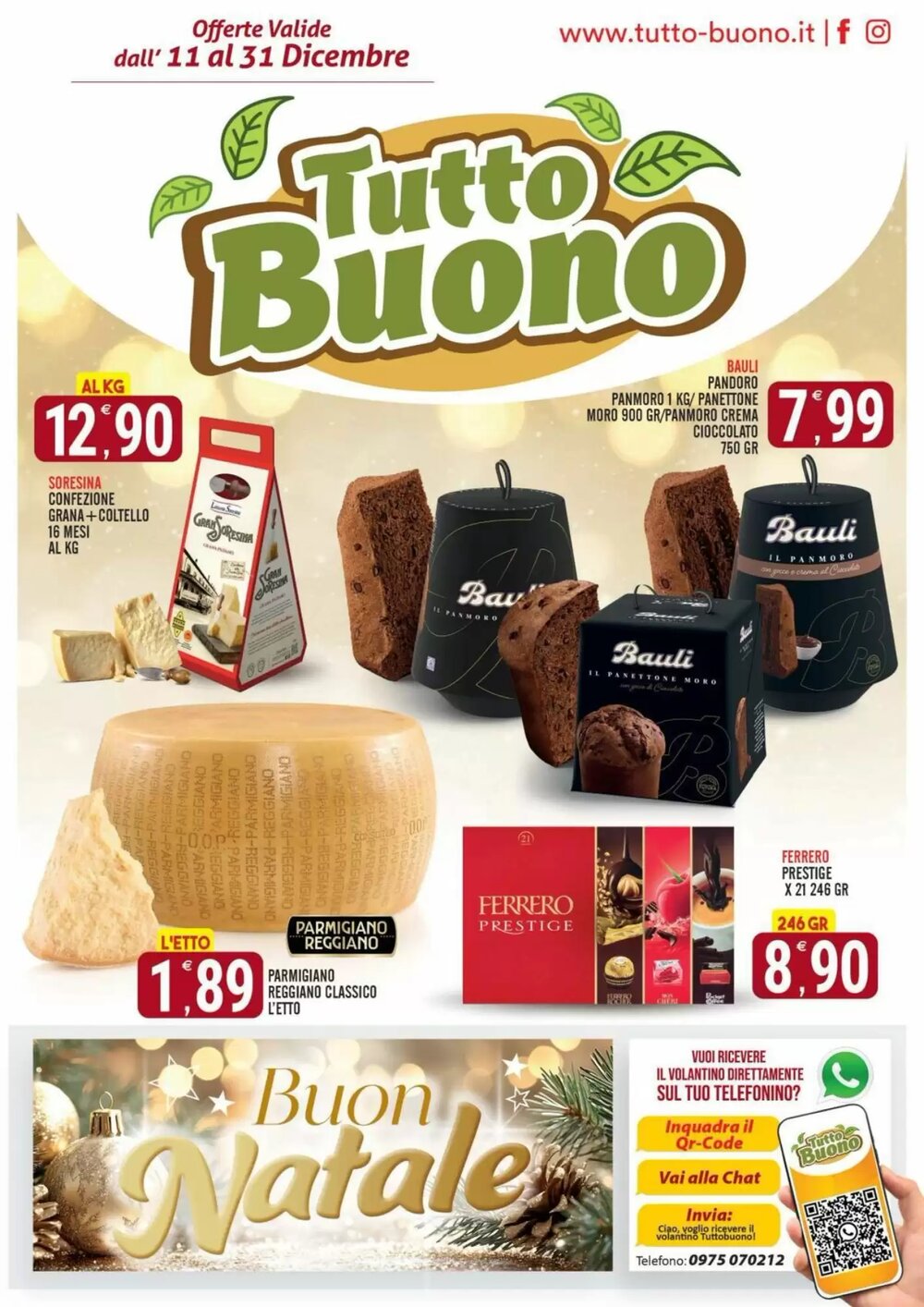 Volantino promozionale Tutto Buono  valide dal 11/12/2025 - Pagina 1.