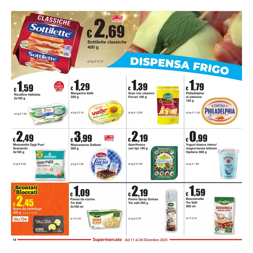 Volantino promozionale Sì con te  valide dal 11/12/2025 - Pagina 14.