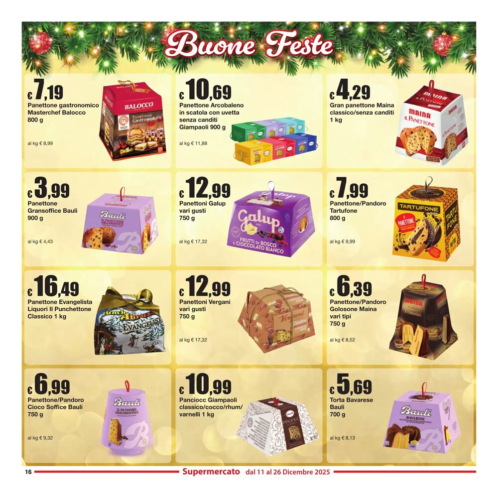 Volantino promozionale Sì con te  valide dal 11/12/2025 - Pagina 16.