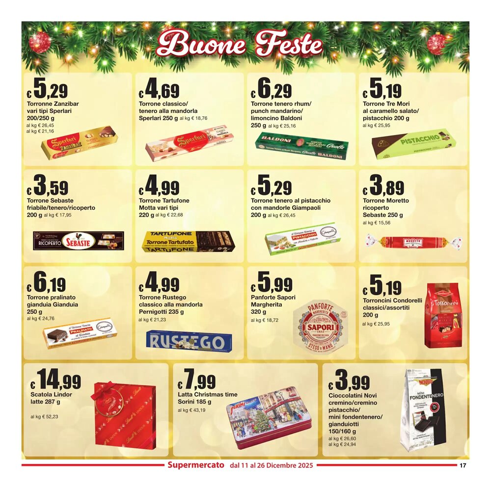 Volantino promozionale Sì con te  valide dal 11/12/2025 - Pagina 17.