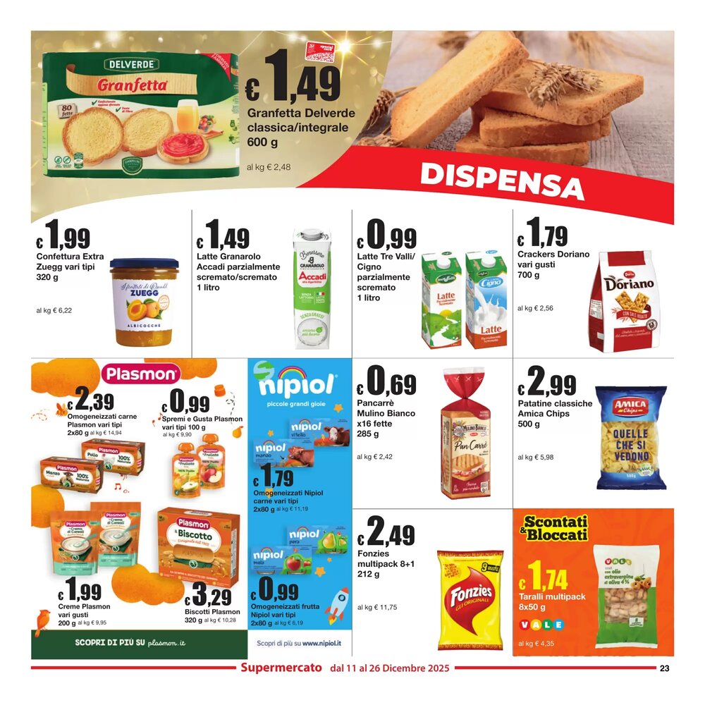 Volantino promozionale Sì con te  valide dal 11/12/2025 - Pagina 23.